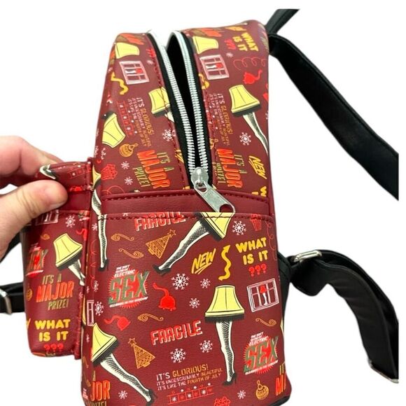 Loungefly “A Christmas Story” Movie - Red - Leather Backpack - Picture 8 of 9